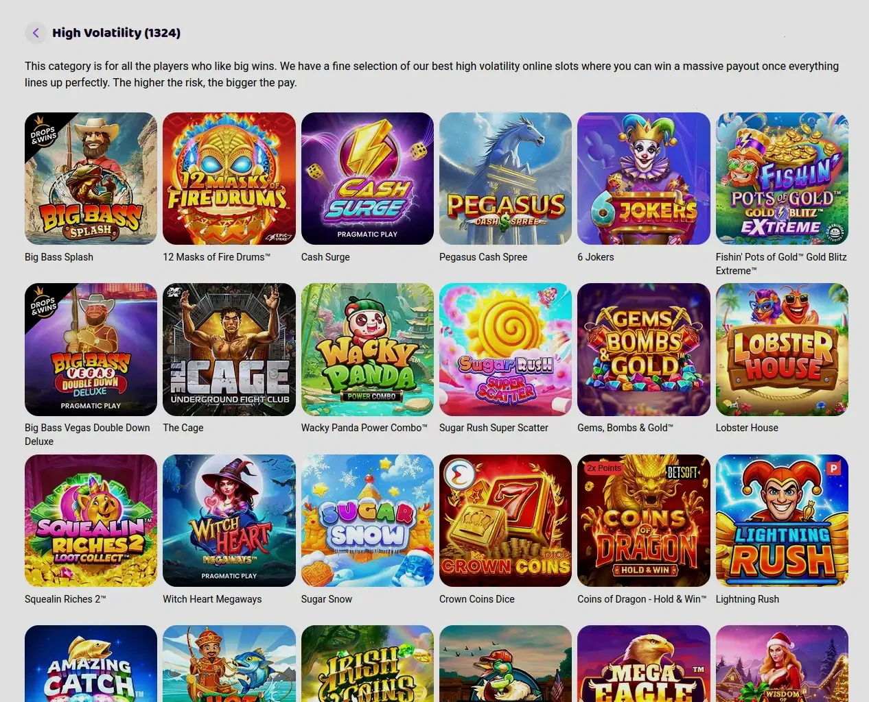 Manga Casino mobiele app interface op smartphone